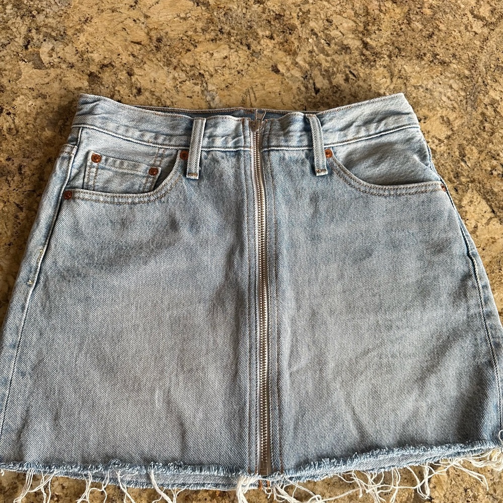 Levi’s mini jean skirt